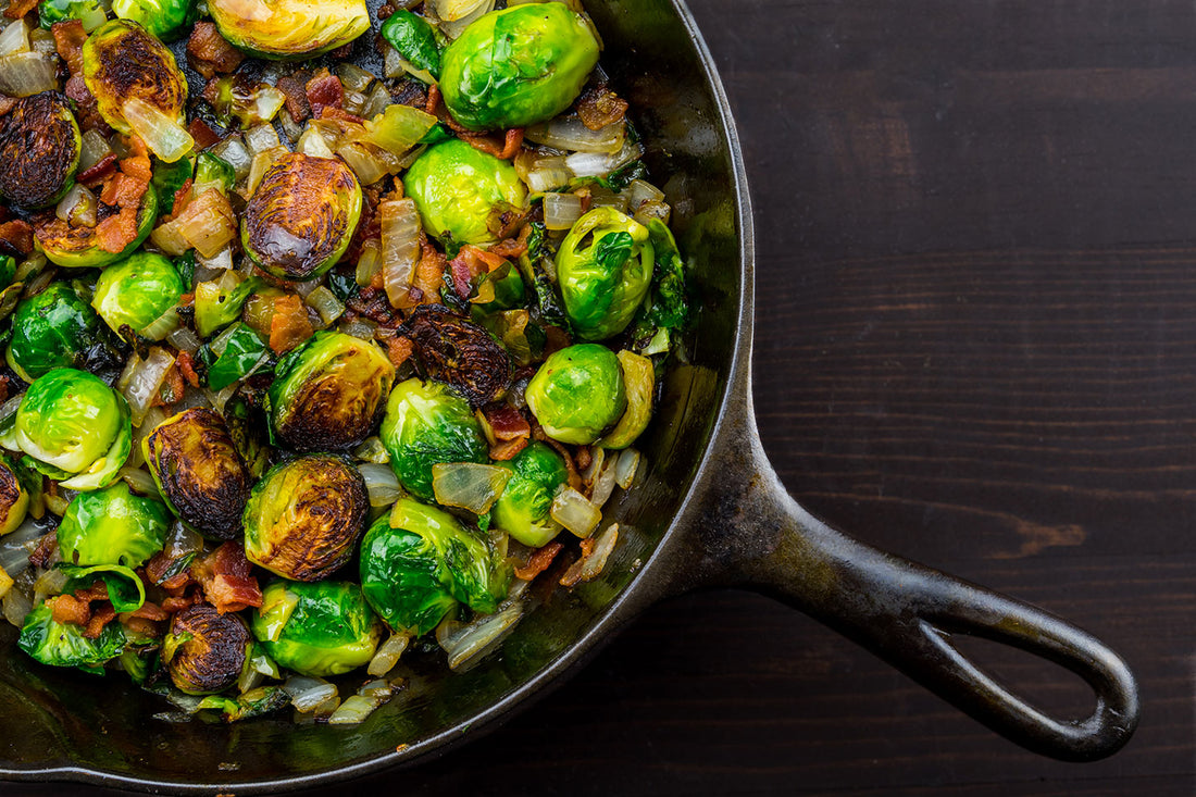 Chutney glazed Brussel Sprouts